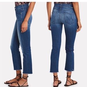 Mother Midrise Dazzler Crop Fray sz 30